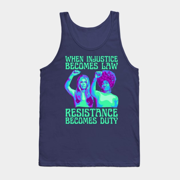 Gloria Steinem and Angela Davis Portrait Tank Top by Slightly Unhinged